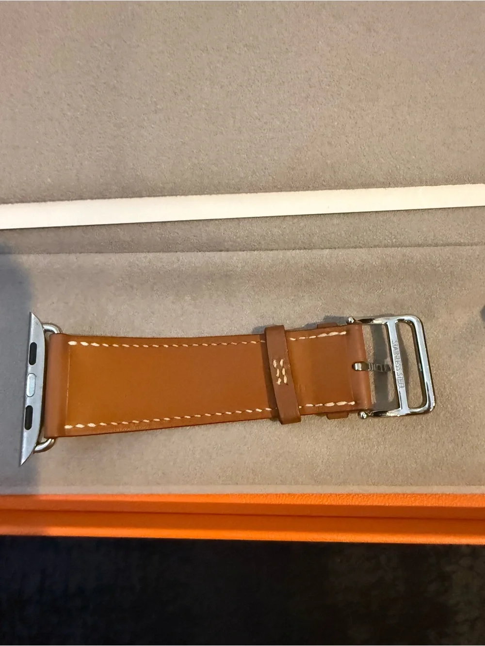 Hermès Orange Box with Black Logo